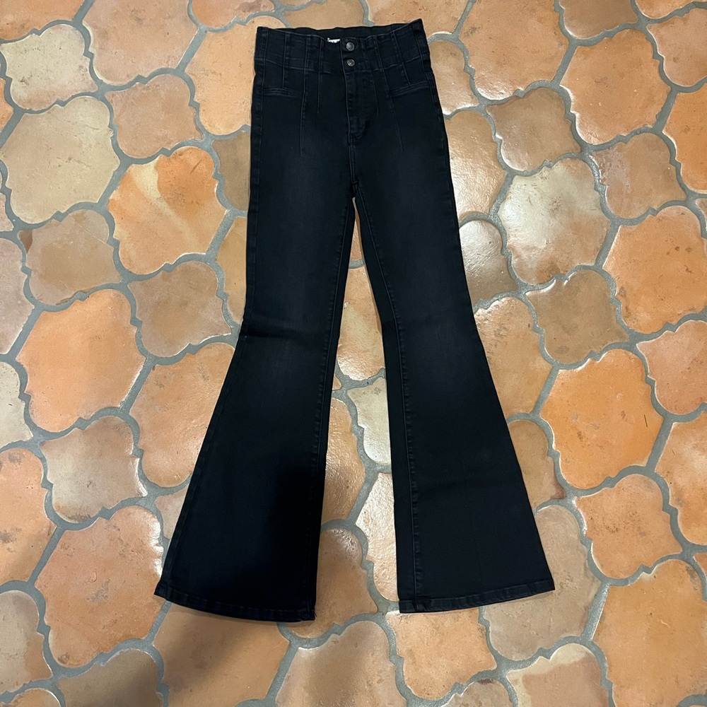 Free People Jayde Jeans Black Onyx